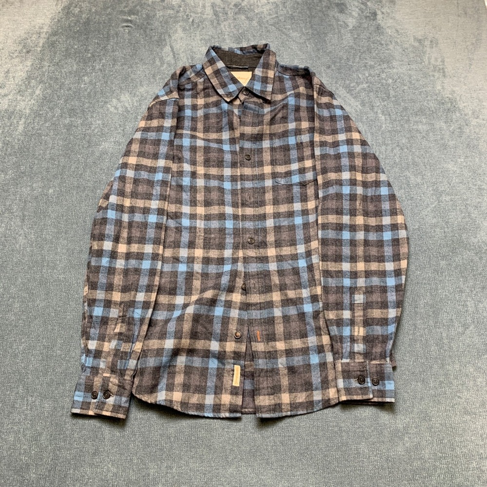 Weatherproof Vintage Flannel Shirt Mens Multicolor Plaid Long Sleeve Button Down